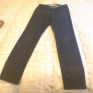 Joe FRESH Black polished cotton jeans size 4.